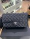 Chanel CLASSIC 10" BLACK CAVIAR SHW MICROCHIP EK922TX7