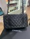 Chanel CLASSIC 10" BLACK CAVIAR SHW MICROCHIP EK922TX7