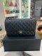 Chanel CLASSIC 10" BLACK CAVIAR SHW MICROCHIP EK922TX7