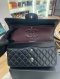 Chanel CLASSIC 10" BLACK CAVIAR SHW MICROCHIP EK922TX7