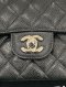 Chanel CLASSIC 10" BLACK CAVIAR SHW MICROCHIP EK922TX7