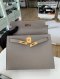 Hermes KELLY 28 SELLIER GRIS A STAMP A