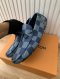 Louis Vuitton DRIVER MOCCASIN BLUE PLAID SIZE9