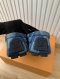 Louis Vuitton DRIVER MOCCASIN BLUE PLAID SIZE9