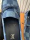 Louis Vuitton DRIVER MOCCASIN BLUE PLAID SIZE9