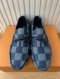 Louis Vuitton DRIVER MOCCASIN BLUE PLAID SIZE9