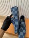 Louis Vuitton DRIVER MOCCASIN BLUE PLAID SIZE9