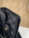 Chanel FLAP COIN PURSE WITH CHAIN BLACK GHW HOLO31773909