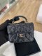 Chanel FLAP COIN PURSE WITH CHAIN BLACK GHW HOLO31773909