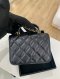 Chanel FLAP COIN PURSE WITH CHAIN BLACK GHW HOLO31773909