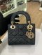 Dior MINI LADY BLACK LAMB GHW2025