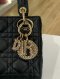 Dior MINI LADY BLACK LAMB GHW2025