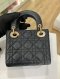 Dior MINI LADY BLACK LAMB GHW2025