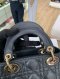Dior MINI LADY BLACK LAMB GHW2025