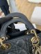 Dior MINI LADY BLACK LAMB GHW2025