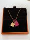 Hermes O'KELLY NECKLACE ROSE GOLD STAMP Y