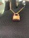 Hermes O'KELLY NECKLACE ROSE GOLD STAMP Y