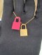 Hermes O'KELLY NECKLACE ROSE GOLD STAMP Y