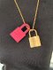 Hermes O'KELLY NECKLACE ROSE GOLD STAMP Y