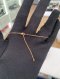 Hermes O'KELLY NECKLACE ROSE GOLD STAMP Y
