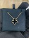 VAN CLEEF VINTAGE ALHAMBRA PENDANT ONYX / YELLOW GOLD 2022