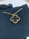 VAN CLEEF VINTAGE ALHAMBRA PENDANT ONYX / YELLOW GOLD 2022