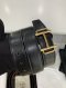 Hermes BELT SIZE 95 NOIR/ETAIN STAMP Z