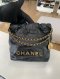 Chanel 22 MINI BLACK GHW MICROCHIP (KCTHX92J)