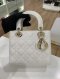 Dior LADY SMALL WHITE GHW 2022