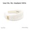 Miumiu HEADBAND WHITE