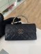Chanel CLUTCH WITH CHAIN BLACK CAVIAR GHW MICROCHIP (XXAEATNC)