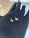 Dior PETIT CD JOLIE MINI STUD EARRINGS GOLD
