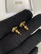 Dior PETIT CD JOLIE MINI STUD EARRINGS GOLD