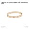 Cartier LOVE BRACELET SIZE 15 PINK GOLD 2024