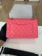 Chanel CLASSIC 9" PINK LAMB GHW MICROCHIP (J8H1JA1C)
