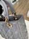 Dior LADY SMALL GREY GHW 2020