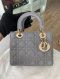 Dior LADY SMALL GREY GHW 2020