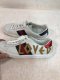 Gucci EMBROIDERED LOVE SNEAKERS 6.5