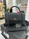 CHANEL COCO 12" BLACK CAVIAR SHW HOLO23