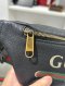 Gucci PRINT LOGO BELT BAG SMALL BLACK