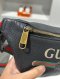 Gucci PRINT LOGO BELT BAG SMALL BLACK