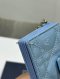 Dior JASMINE CARD HOLDER BLUE PATENT GHW 2021