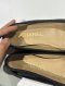 Chanel BALLERINA FLAT BLACK SIZE 36.5