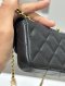 Chanel CARD HOLDER BELT BAG COCO BLACK GHW MICROCHIP