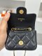 Chanel CARD HOLDER BELT BAG COCO BLACK GHW MICROCHIP