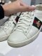 Gucci ACE SNEAKERS BEE WHITE SIZE35.5