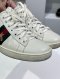 Gucci ACE SNEAKERS BEE WHITE SIZE35.5