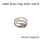 Gucci INTERLOCKING G RING SILVER SIZE 16