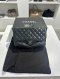 Chanel CLASSIC 10" BLACK CALF RHW HOLO19597859