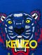 Kenzo ROYAL BLUE COTTON KNIT TIGER PRINT T-SHIRT SIZE M/36